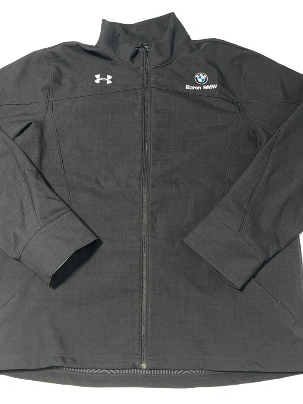 Under Armour men's full zip black/dark gray jacket Baron BMW logo XXL